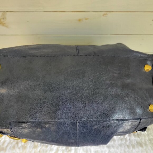 Balenciaga City Bag with Large Brass Hardware, Marine Blue - Picture 7 of 16